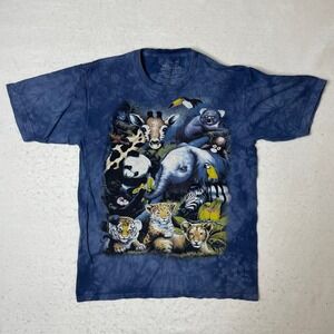 The Mountain Rainforest Cafe Animals Graphic Tie‎ Dye Kids XL T Shirt